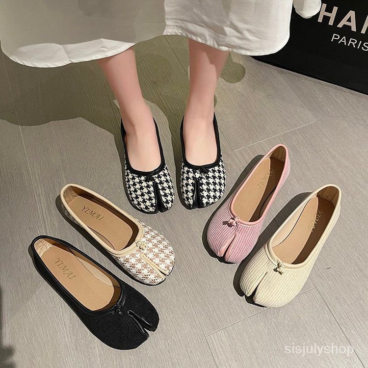 [✅BISA COD] #Sisjuly# Sepatu wanita kacang datar sepatu kaki babi sepatu wanita sepatu tapal kuda se