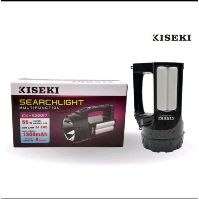 Senter Emergency LED Original Kiseki ck-s2227 55 Watt 1300mah Tahan 4 Jam Bisa Di Cas