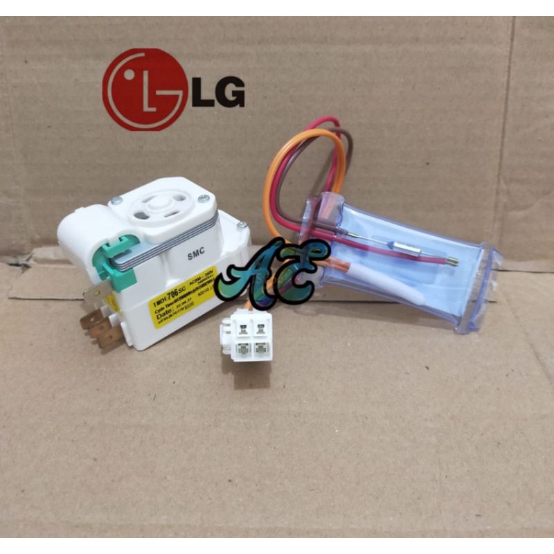 [ 1 SET ] Timer Defrost Bimetal Kulkas LG INVERTER 2 pintu