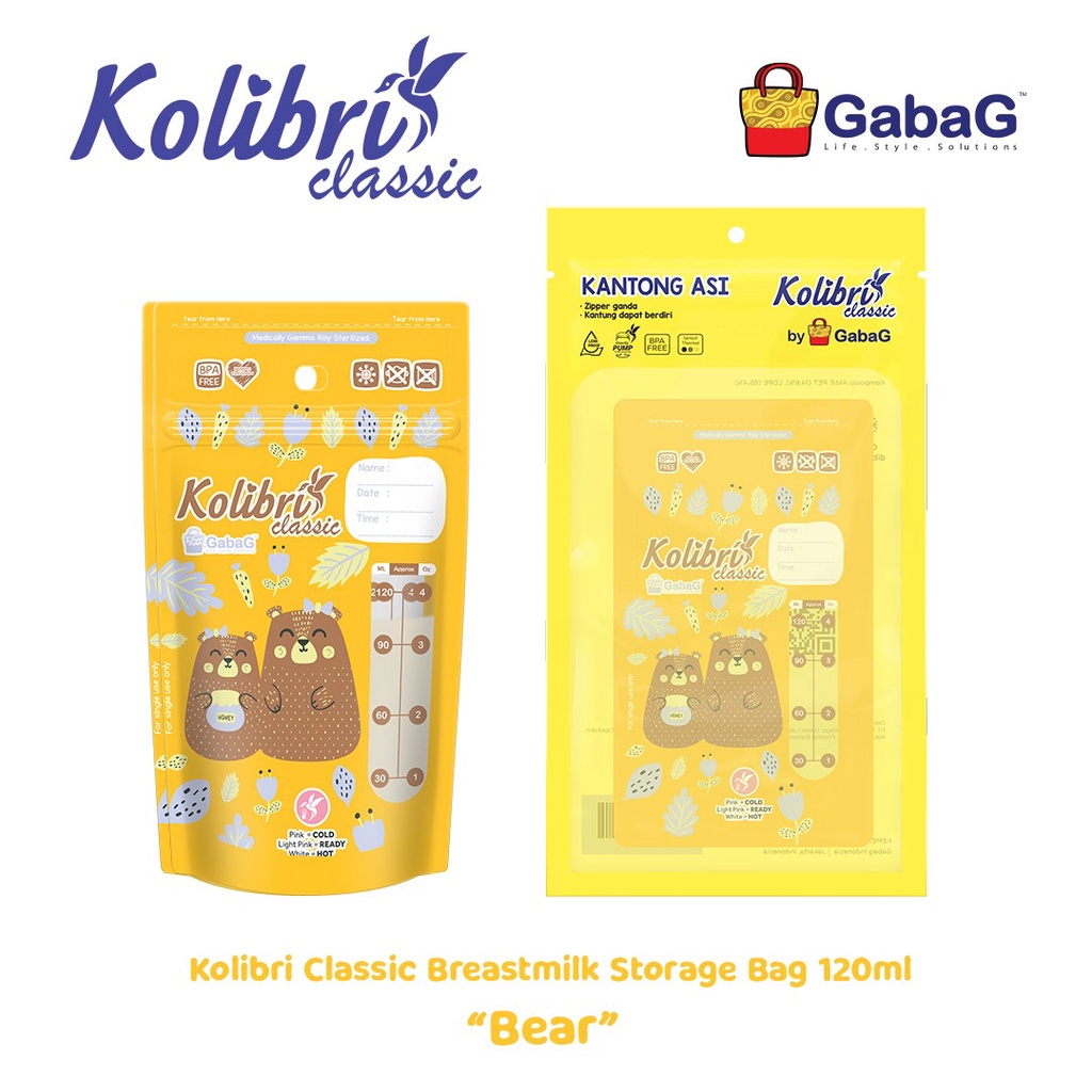 KOLIBRI CLASSIC KANTONG ASI GABAG 120 ML ISI 30 411101