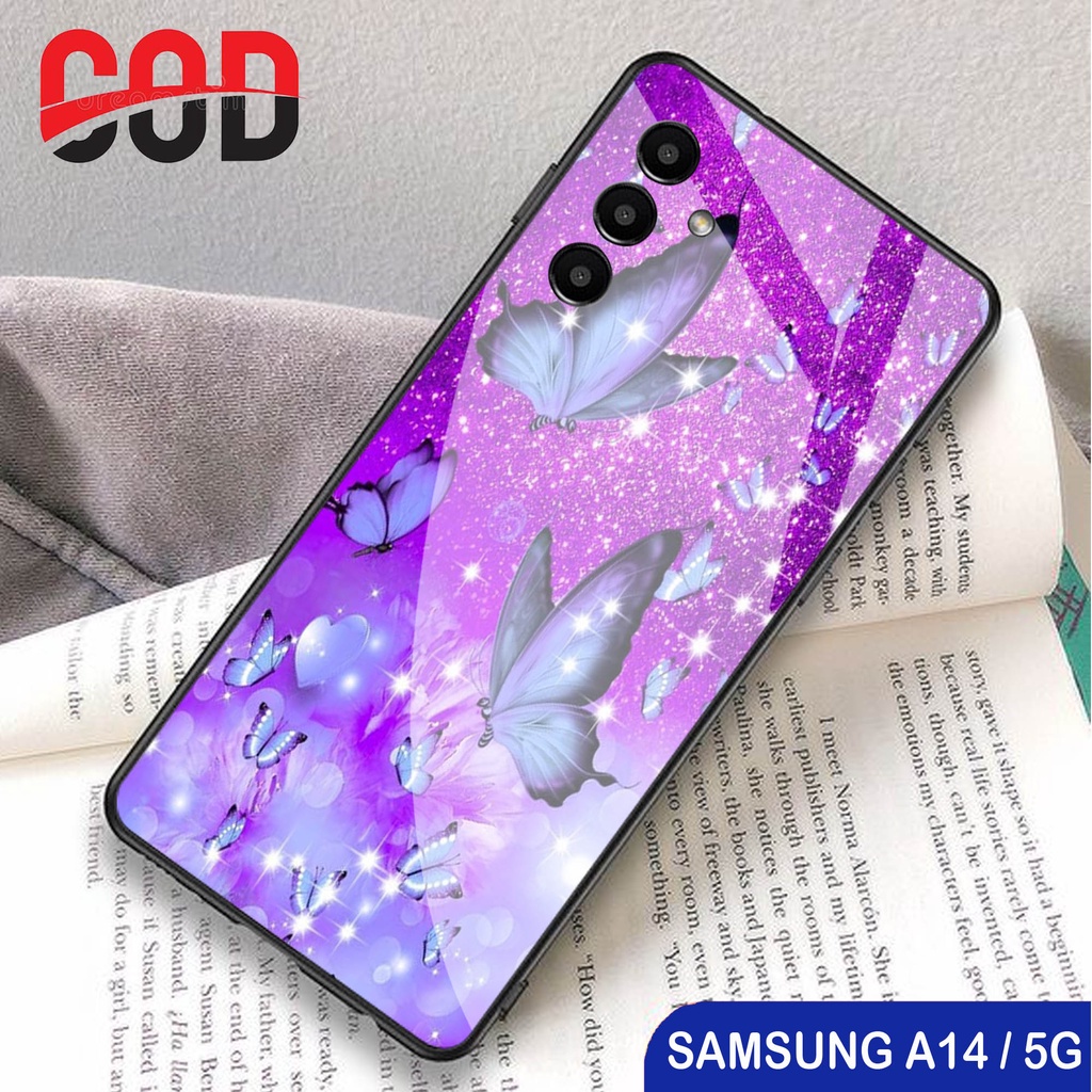 [A33] Softcase Glass Kaca Kilau Samsung A14 /Casing Handphone Samsung A14 / Case Hp Samsung A14
