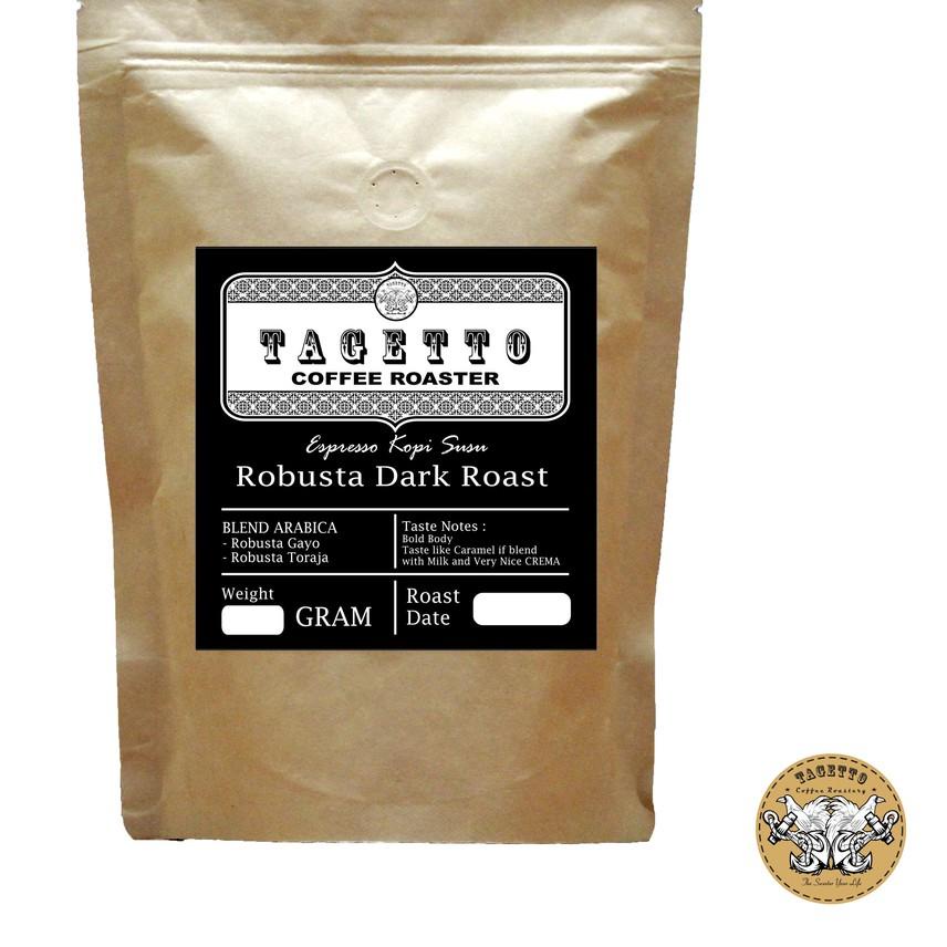 

➵ ESPRESSO KOPI SUSU ROBUSTA DARK ROAST / HITAM BERMINYAK 1KG ♝