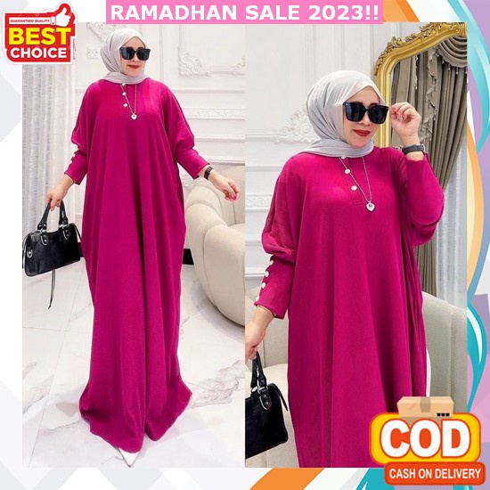 Gamis Kaftan Ceruty Babydoll Warna Green Sage Kaftan Lebaran Green Sage Saima Kaftan Gamis Lebaran 2