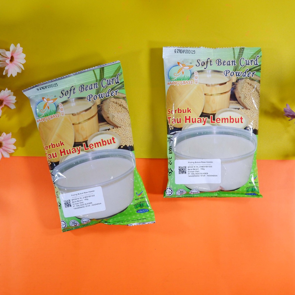 

Happy Grass Soft Bean Curd Powder/ Pudding Bubuk Rasa Kedelai 150gr