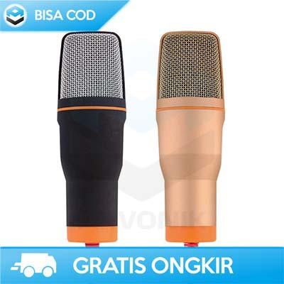 MIC CONDENSER REKAMAN STUDIO TAFFSTUDIO SF-666 ORIGINAL DENGAN STAND