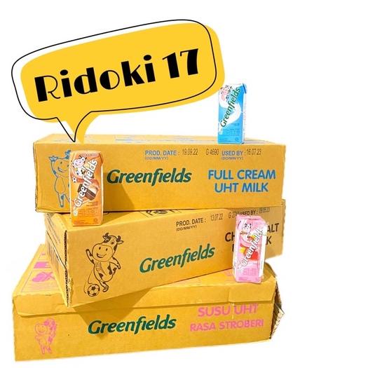 

❂ Susu UHT Greenfields 125ml Full Cream Strawberry Chocomalt karton dus isi 40 pcs ☜