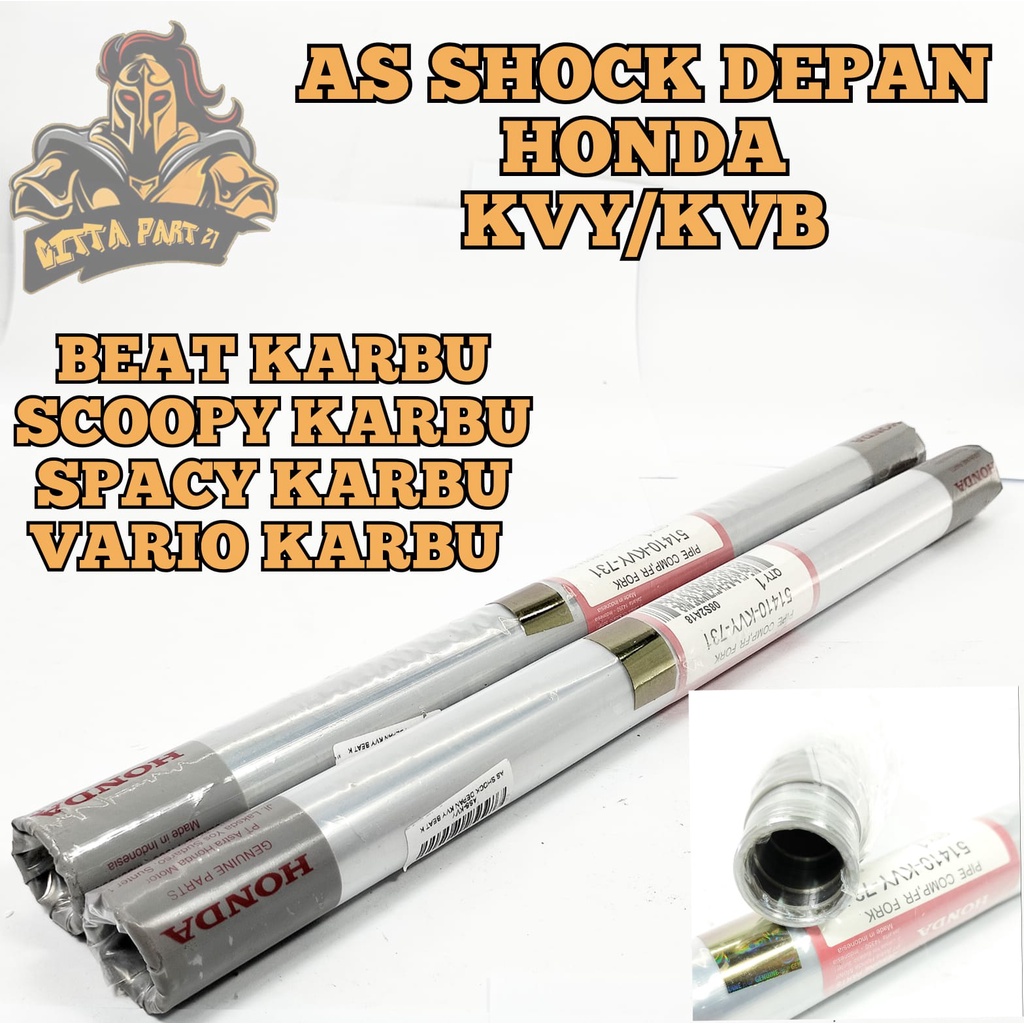 AS SHOCK DEPAN 100% ASLI ORIGINAL HONDA AHM KVY/KVB KUALITAS ORIGINAL HONDA AHM PRESISI DAN DIJAMIN AWET BEAT KARBU SCOOPY KARBU SPACY KARBU VARIO KARBU