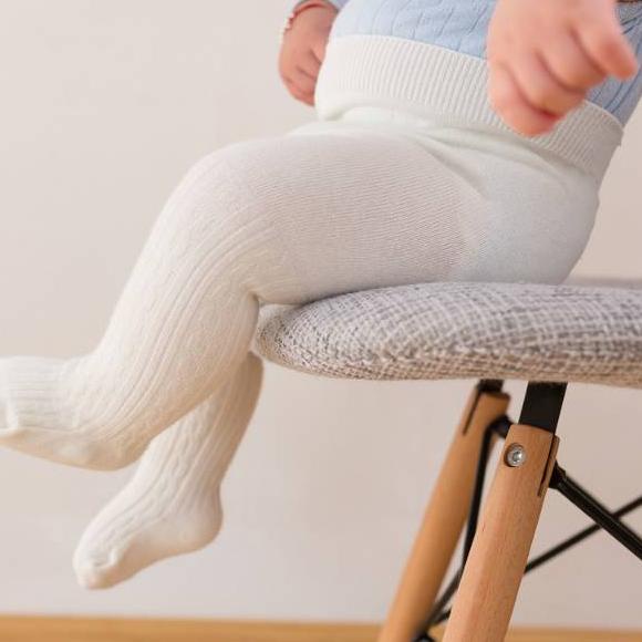 ❉ Celana Legging Polos Tertutup Legging Newborn Perempuan Laki Laki Legging Bayi Tutup Kaki Tebal ○
