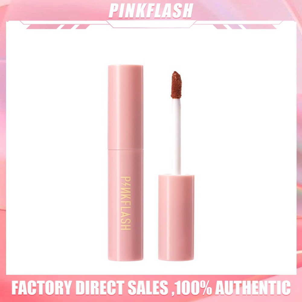 PINKFLASH OhMyKissAiry Kosmetik Kiss Air Soft and Comfortable Matte Liquid Lipstick Perawatan Bibir Pelembab Make Up