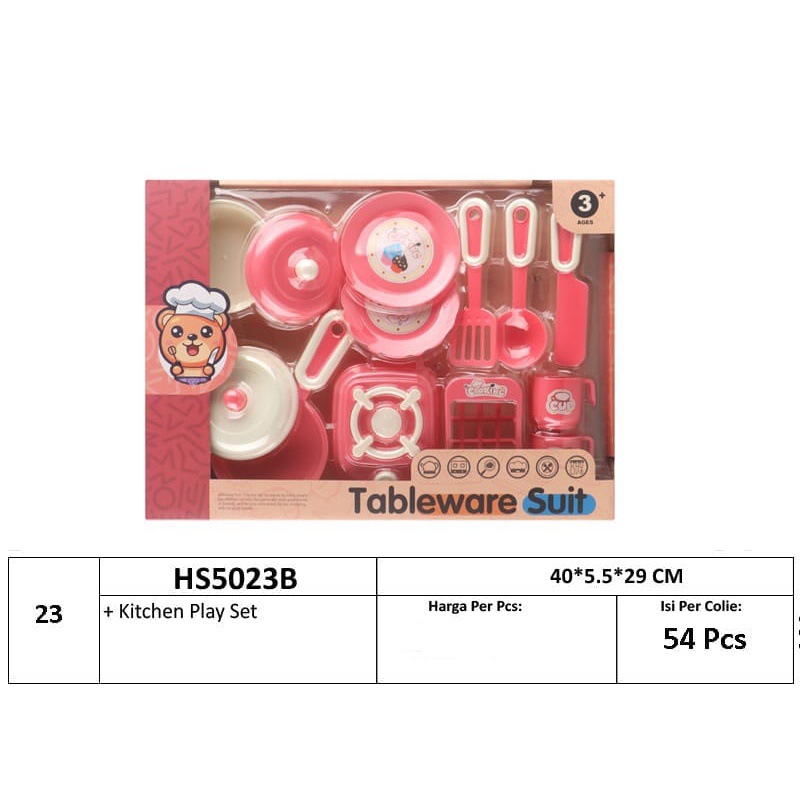 Tableware Suit Set HS5023 ( Mainan Anak )