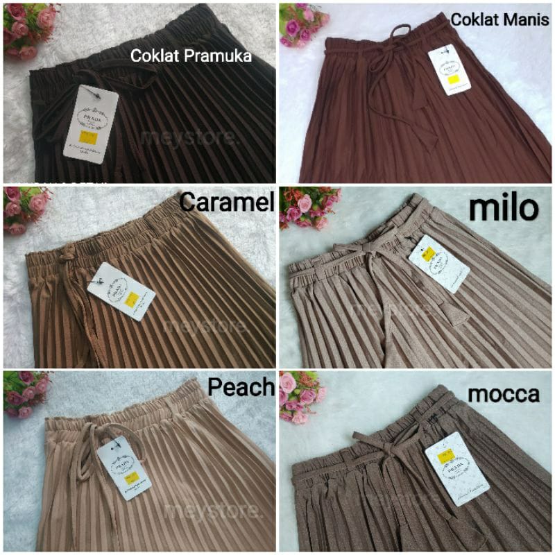 Rok PIisket JUMBO Prada TaIi OriginaI Premium BAHAN MOSCRAPE model terbaru Bahan TebaI Bisa Cod