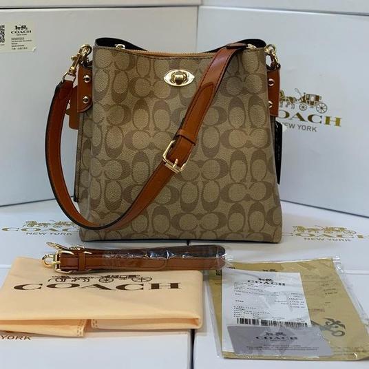 HARGA BERSAHABAT coach women shoulder bag Hand bag tas terlaris tas coach kunci tas termurah
