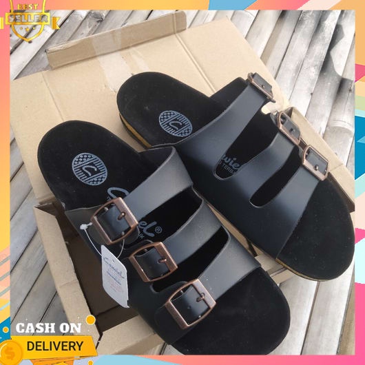 Sandal Kulit Pria Asli Terbaru 2023 Selop Anti Licin Murah Meriah Aesthetic Polos Terkuat Sepatu Cas