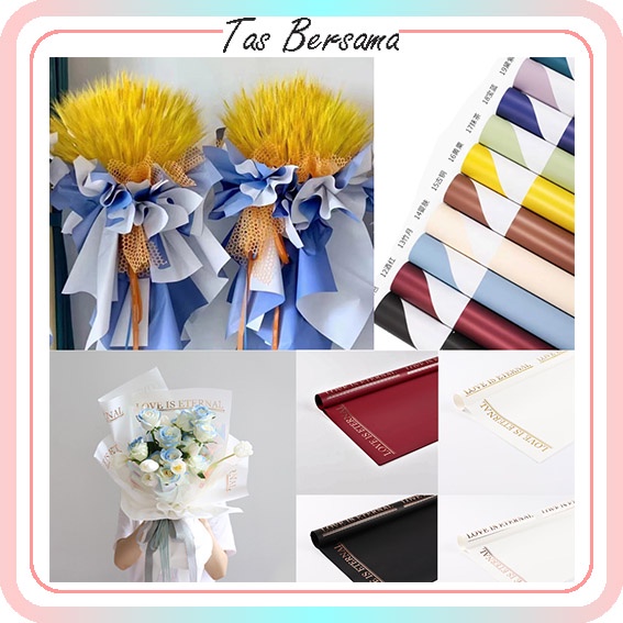 Flower Wrapping / Kertas Bunga / Flower Paper Cellophane PASTEL DOFF / Matte KB6204