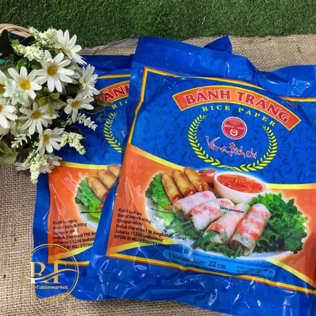 Rice Paper / Kulit Lumpia Vietnam / Rice Paper Banh Trang / Rice Paper 22 cm isi 5 lembar