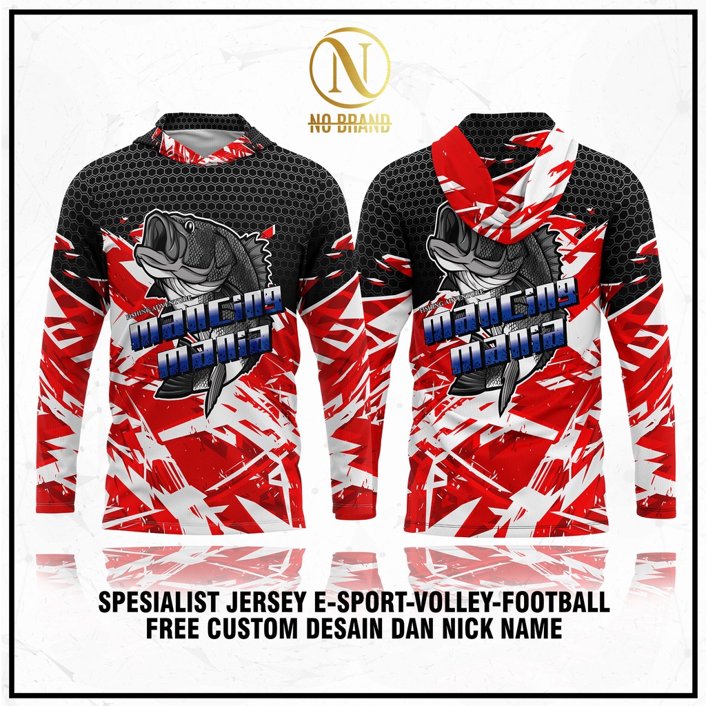 Baju Mancing Jersey Mancing Hoodie Free Nickname Baju Mancing Jersey Mancing Hoodie