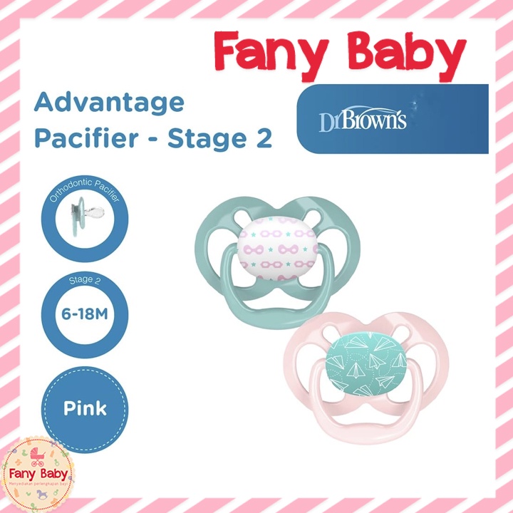 DR BROWN'S ADVANTAGE PACIFIER 6-18M