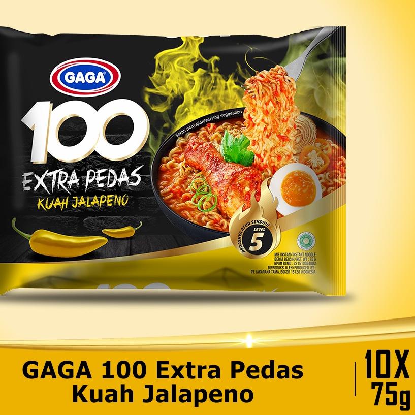 

☋ Paket Hemat 10 pcs Gaga 100 Kuah Extra Pedas Jalapeno. (GG1) ♣