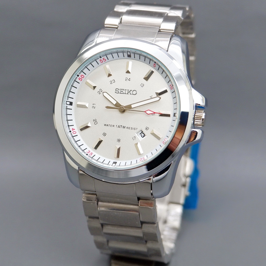 Jam Tangan Pria Keren Seiko 9688 Rantai Analog Fashion Bisnis