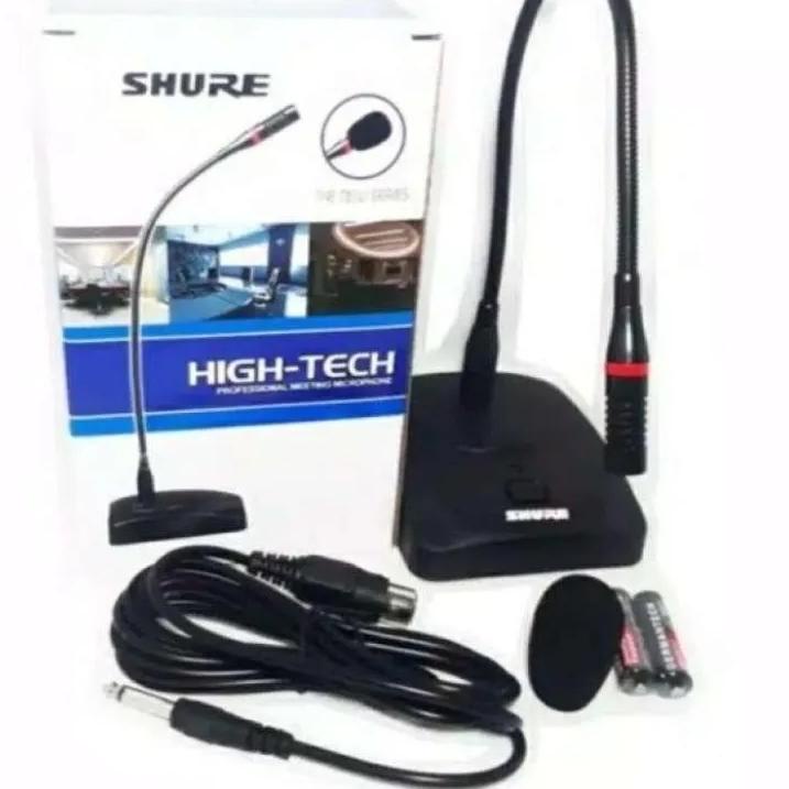 ➼ MIC MEJA SHURE MIC PODIUM MICROPHONE MIMBAR SHURE MIC RAPAT ➨