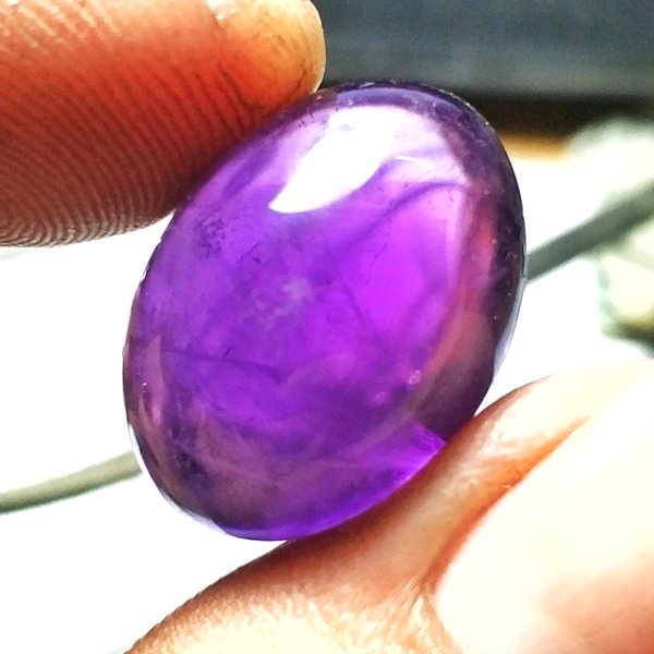 Batu Cincin BATU AKIK KECUBUNG UNGU TERONG PGS604