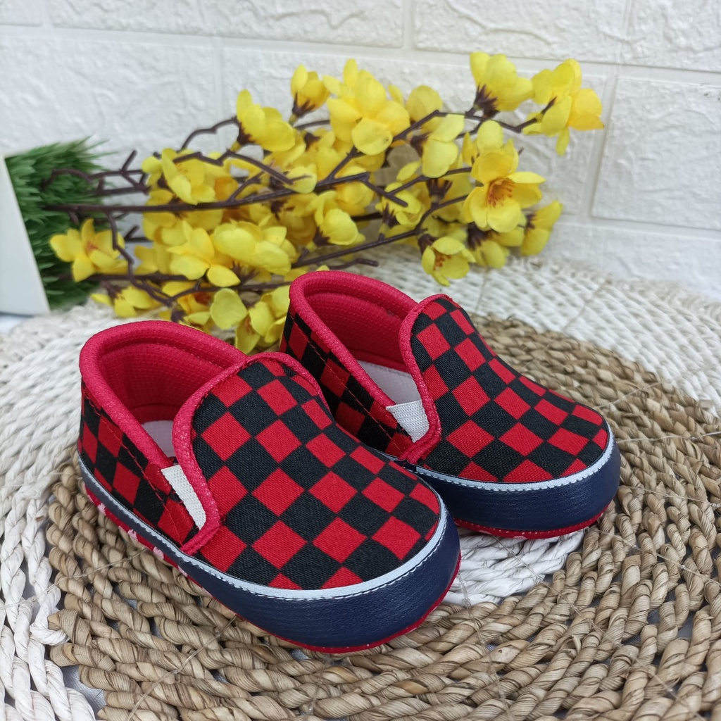 [TAMAN SEPATUKU] SEPATU PREWALKER BABY BAYI NEWBORN BELAJAR JALAN ANAK 0-12 BLN CATUR FPX21