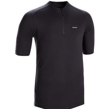 Decathlon Btwin Jersey Sepeda Essential Hitam - 8569821