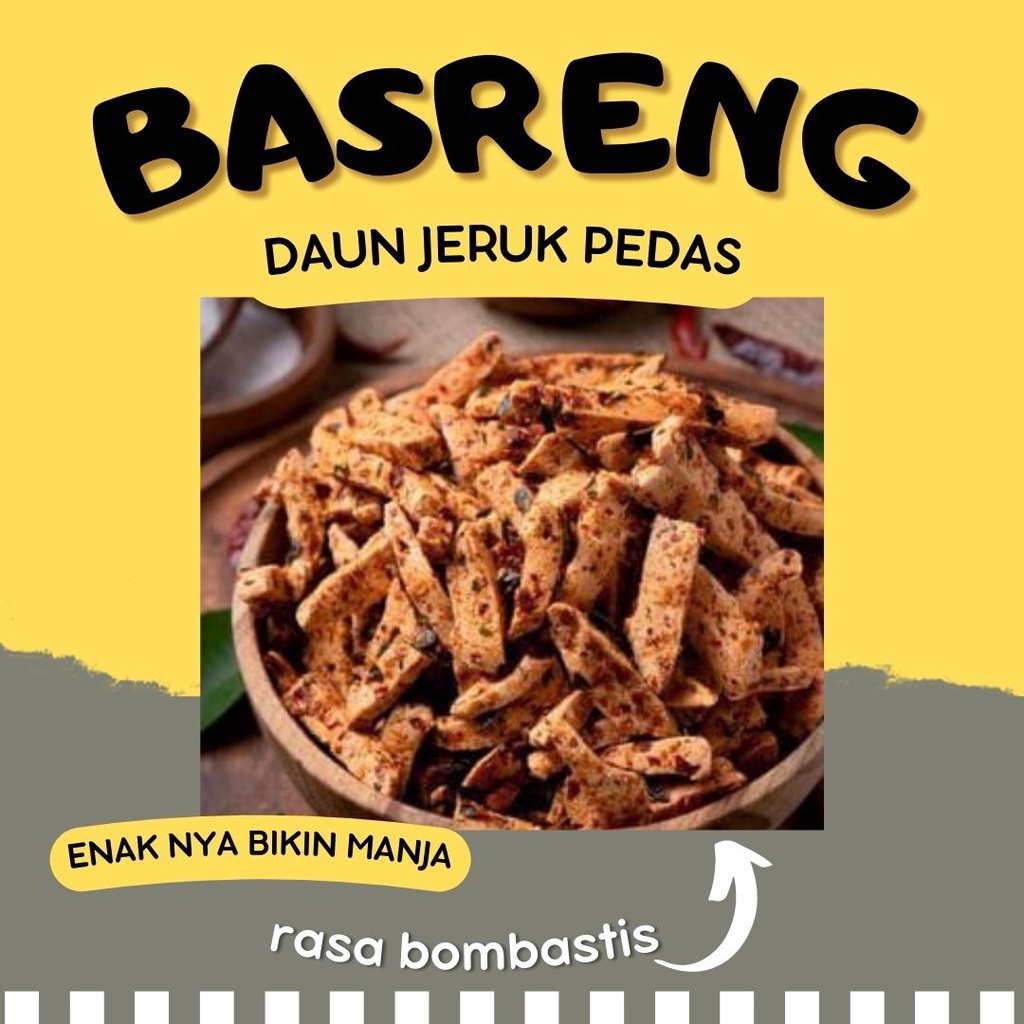 

BASRENG DAUN JERUK PEDAS / BASO GORENG / BASRENG PEDAS /BASRENG KERING CABE ASLI | BARRA SNACK 60 GRAM