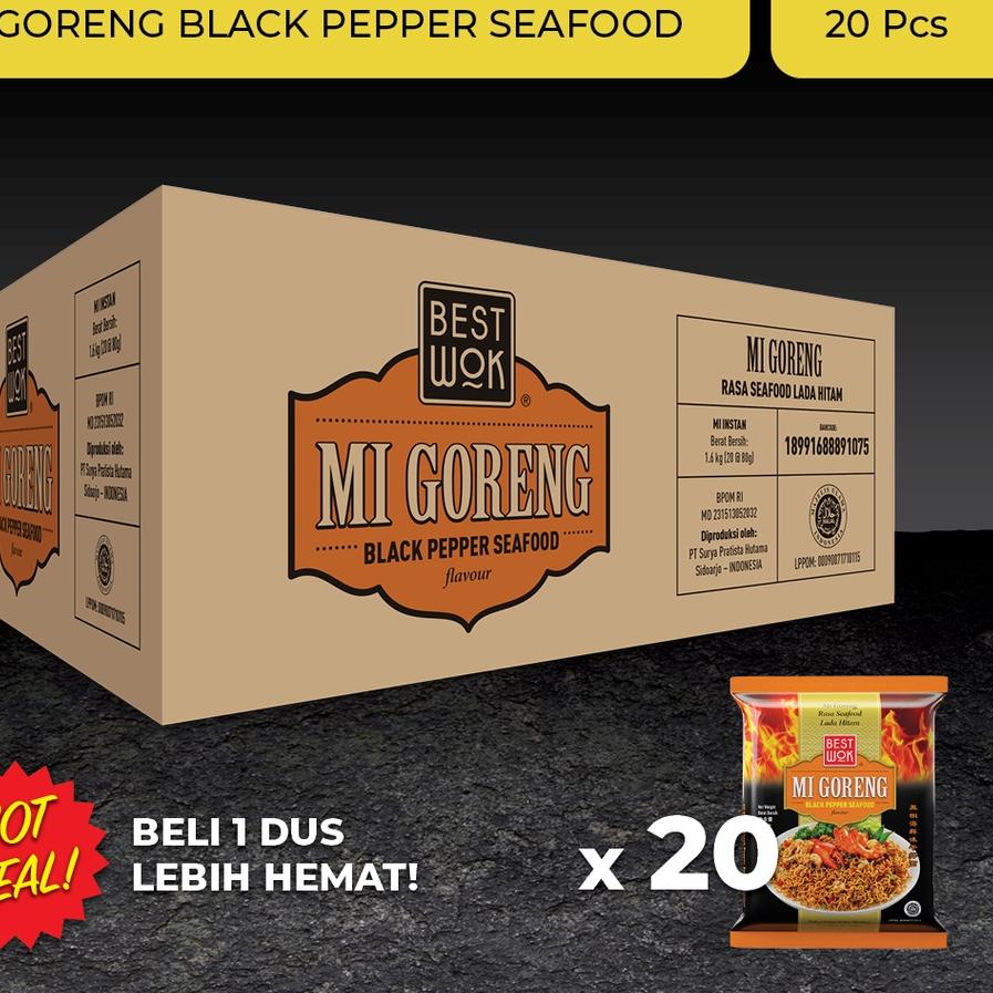 

➲ Best Wok Mi Goreng Blackpepper Seafood Dus 20 pcs (Export Multipack) ۩