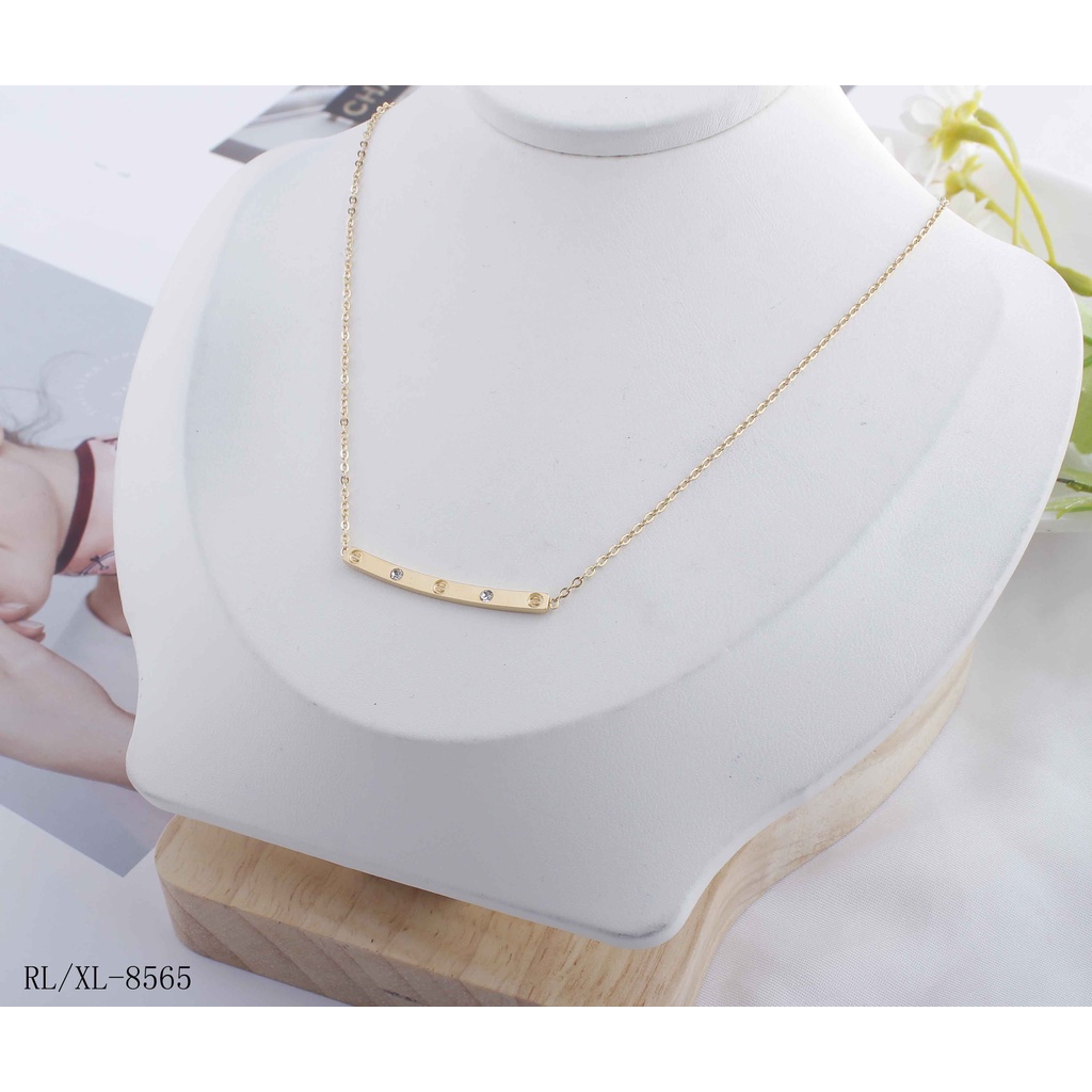 Kalung Titanium Permata Perhiasan Fashion  8565