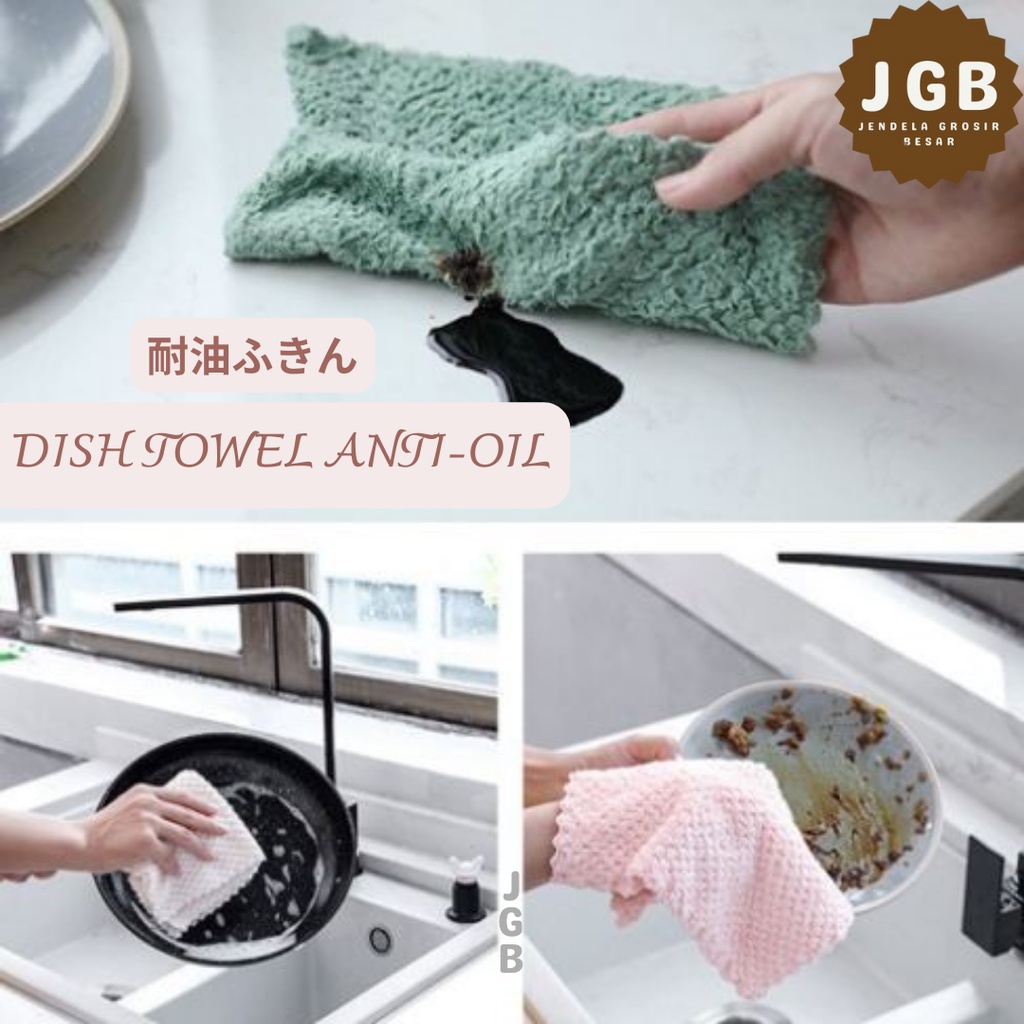 HANDUK KAIN LAP PEMBERSIH PIRING - DISH TOWEL ANTI-OIL - LAP HANDUK