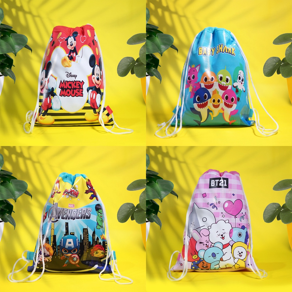 TAS ULTAH JAJAN ANAK TOTE BAG ANIMASI ANAK