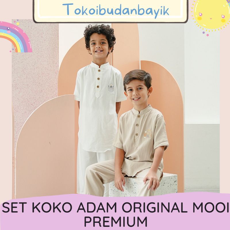 COD Baju Koko Mooi Adam Rafa Koko Set Setelan Koko Anak 1 sampai 10 tahun