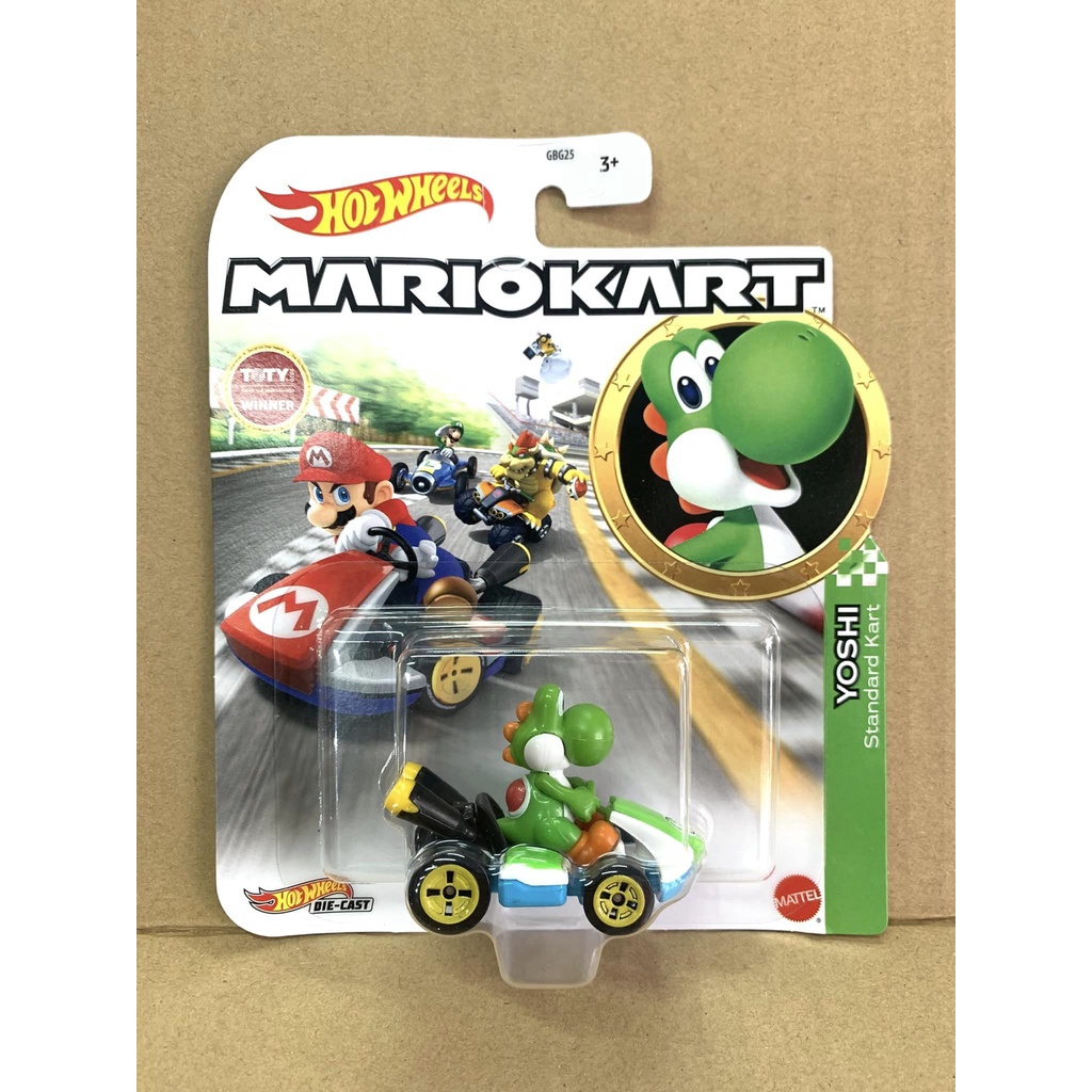 Hotwheels Mario Kart Yoshi Standard Kart