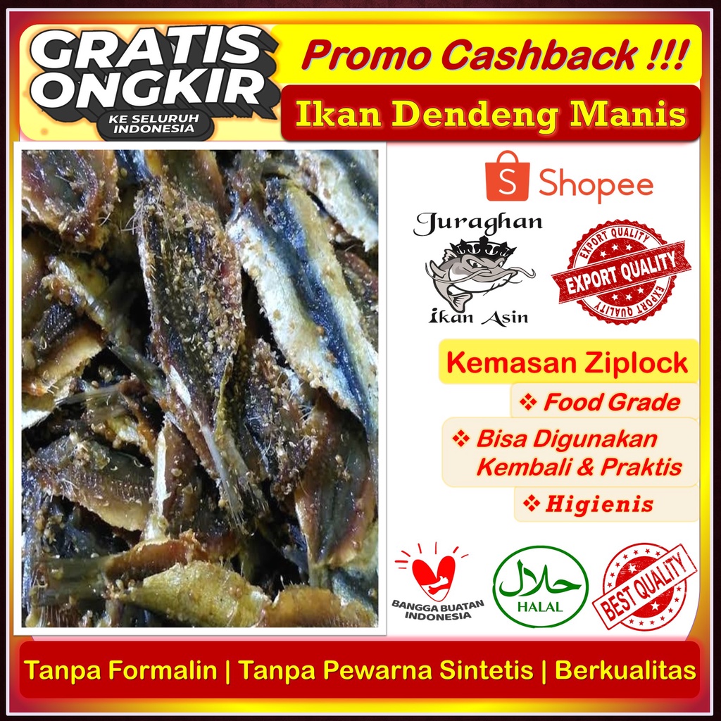 

Ikan Dendeng Manis TerEnak Higienis Kualitas Super 500 Gr