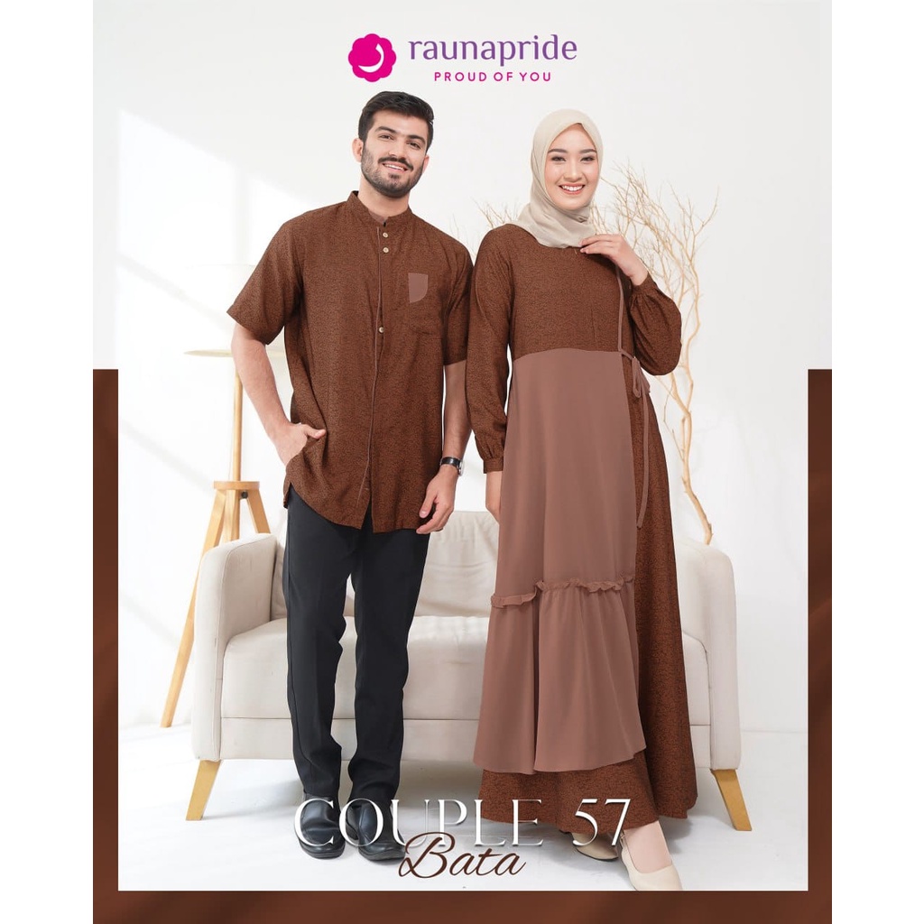 Rauna Couple 57 Bata Terbaru / RKK 57 - RGD 57 - RKK 57 PJ KC / Fashion Muslim Sarimbit Couple Rauna Terbaru 2023