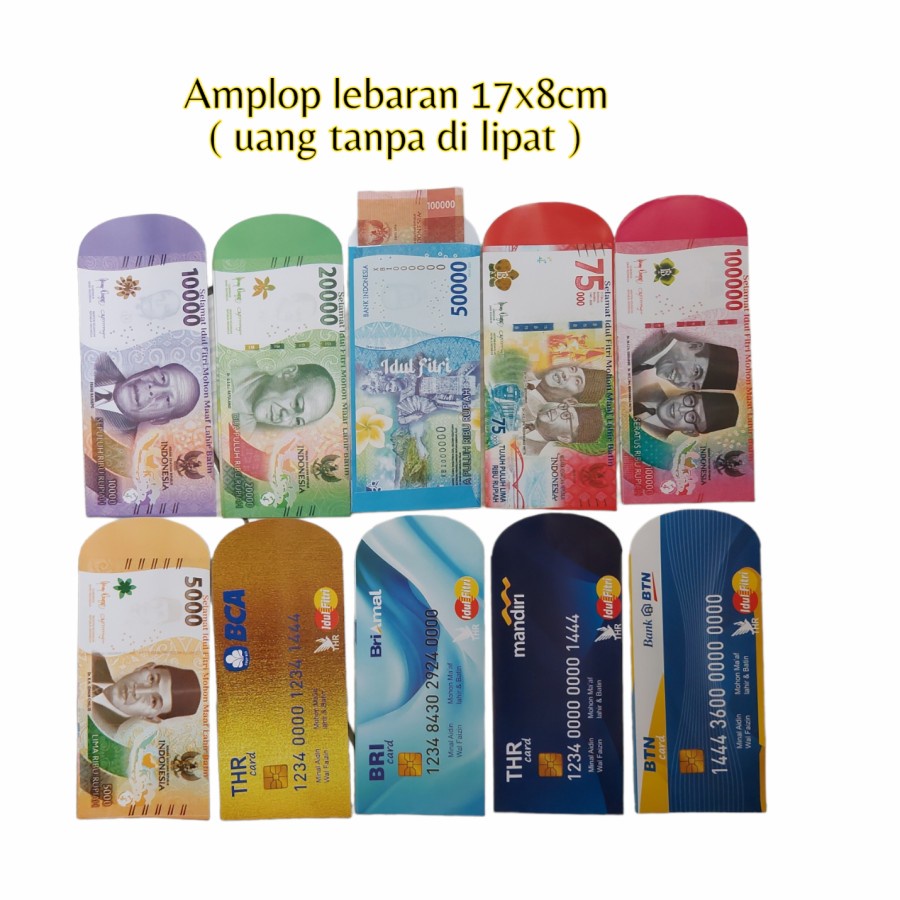 

10 PCS AMPLOP UANG TANPA LIPAT / AMPLOP LEBARAN