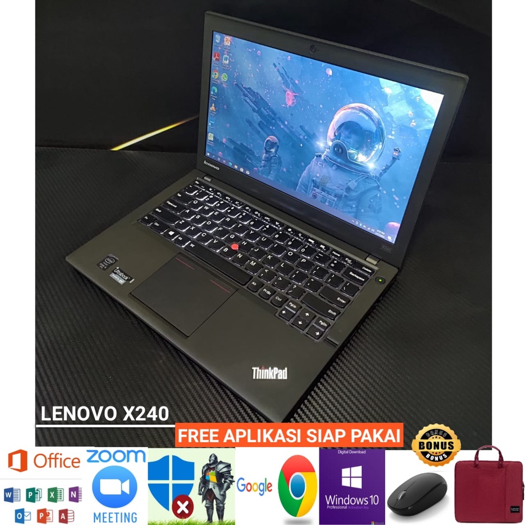 Laptop Lenovo X240 core i5 gen 4 Ram 8gb SSD 256gb backlight - Windows 10