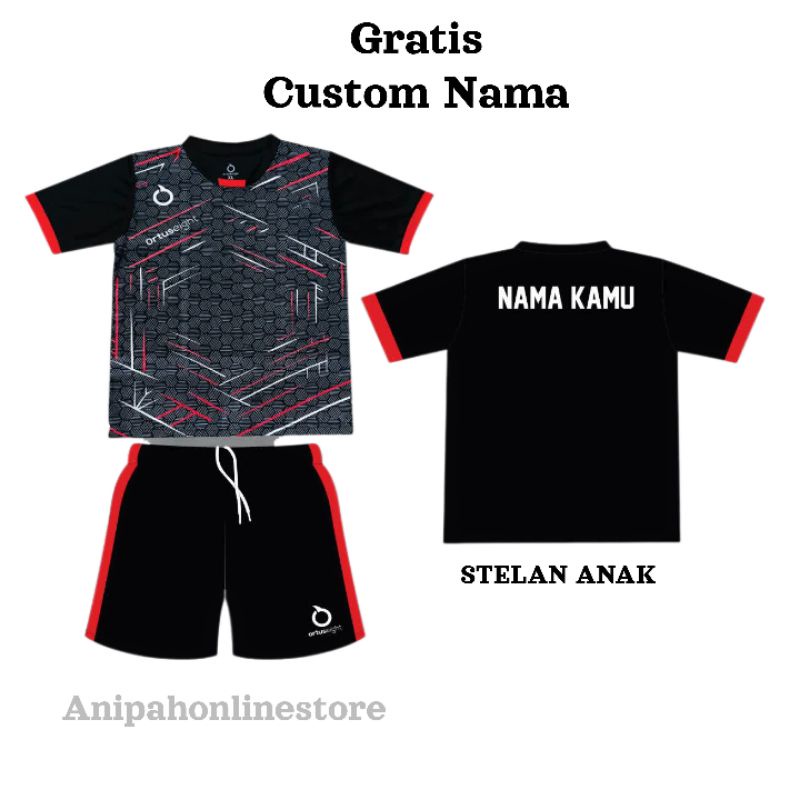 [ Free sablon nama ] baju bola anak laki-laki/ jersey futsal anak laki-laki perempuan