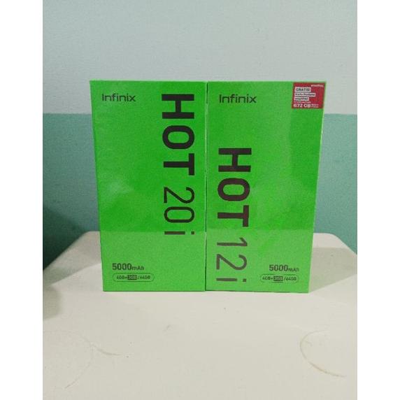 Infinix Hot 12i Hot 20i 4/64GB dan 4/128 GB Garansi Resmi