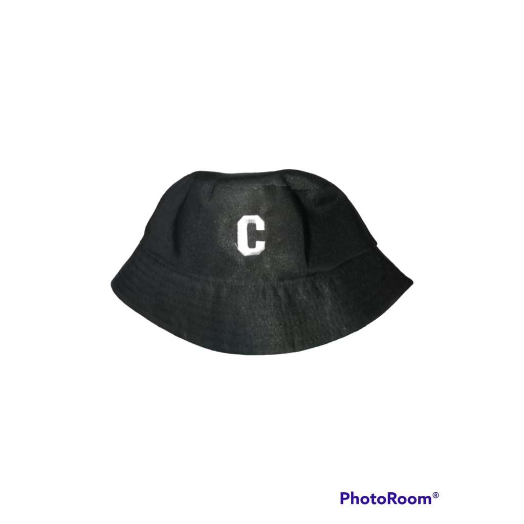 Bucket Hat Alphabet / Bucket Hat Bordir Alphabet Unisex Remaja Dewasa