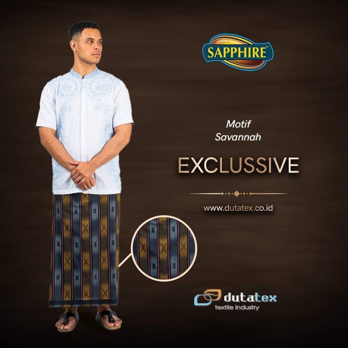 Sarung Sapphire Motif Jaring