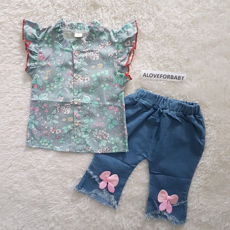 Baju Anak perempuan adelle pants set