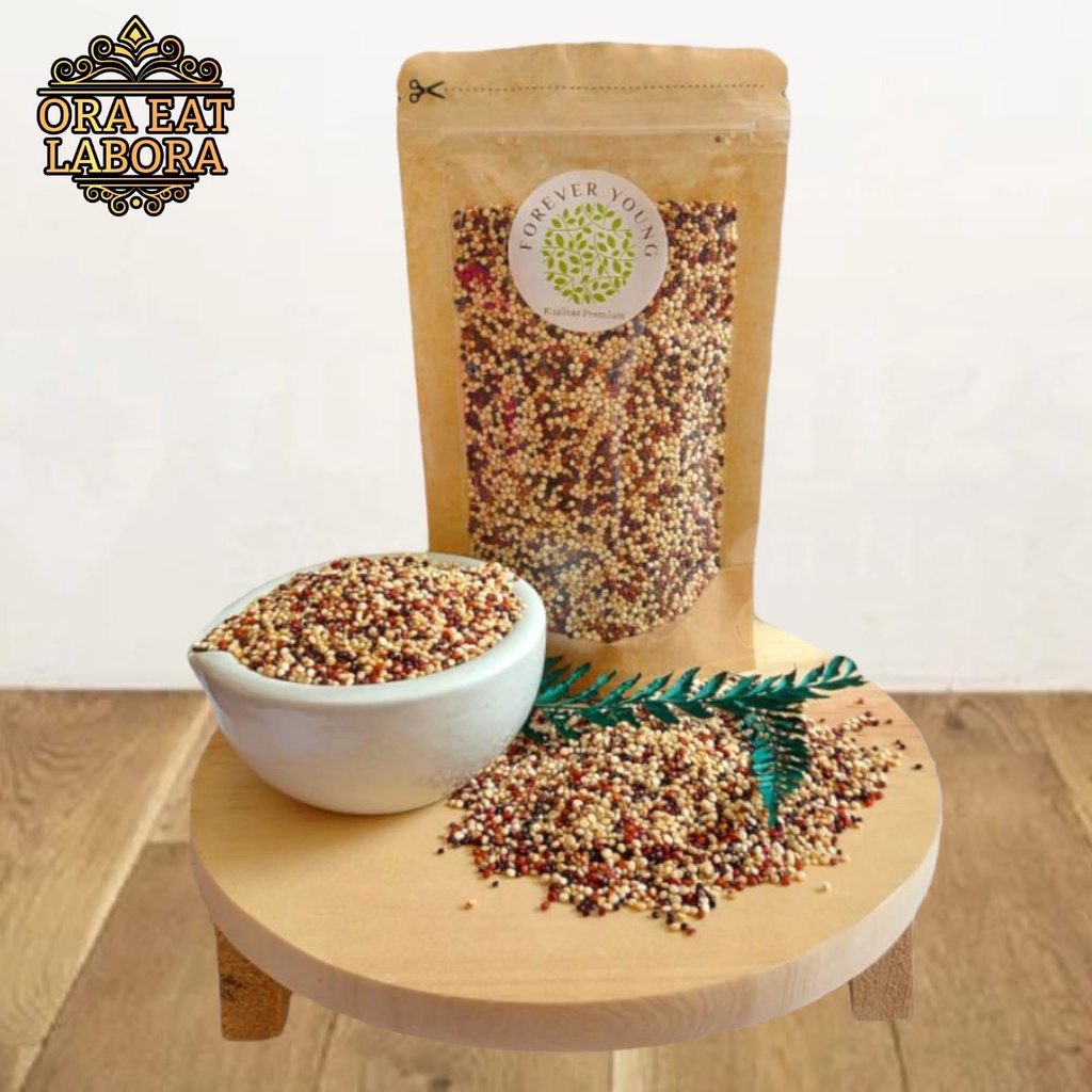 

Superfood Organic Quinoa Tricolor Premium Import Quality Kualitas Premium - Ora Eat Labora