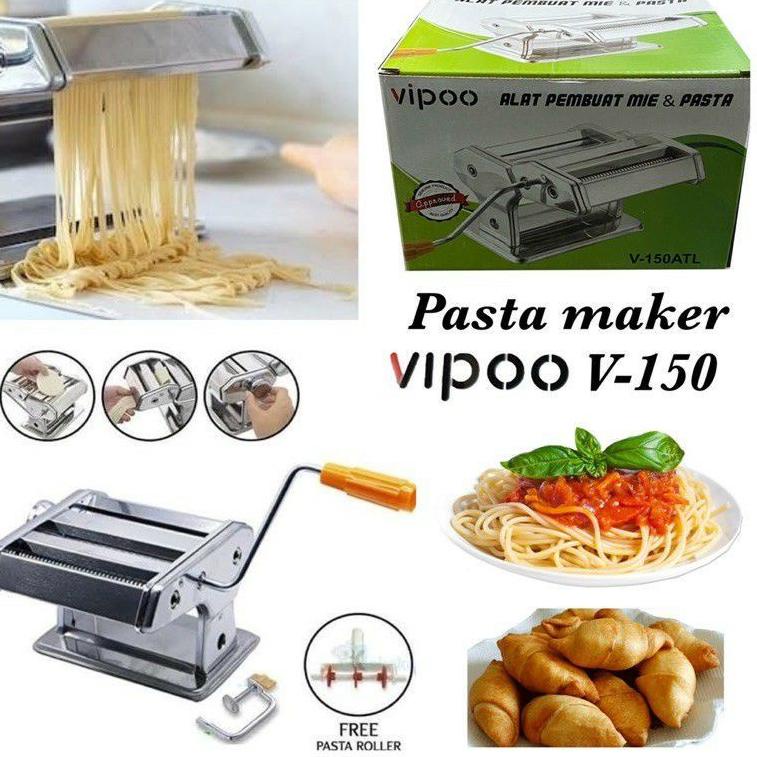 CHEKOUT Vipoo V-150ATL Pasta Maker Alat Gilingan Mie Manual