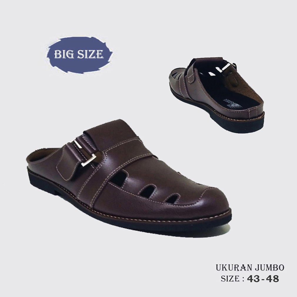 JHONSON BIG SIZE CLASSIC | Sepatu Pria Bustong Casual Formal Ukuran Jumbo Besar ( Asli Kulit )