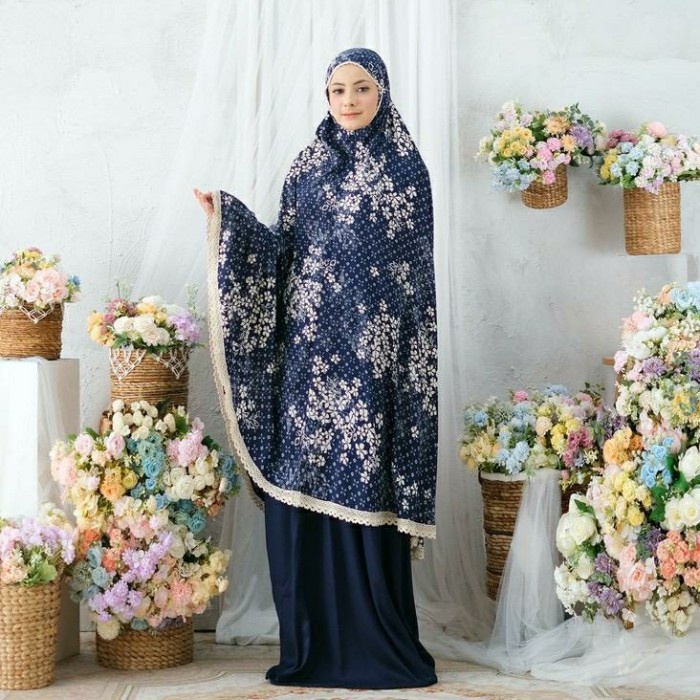 MUKENA RAYON PREMIUM MOTIF ARUNA 2IN1