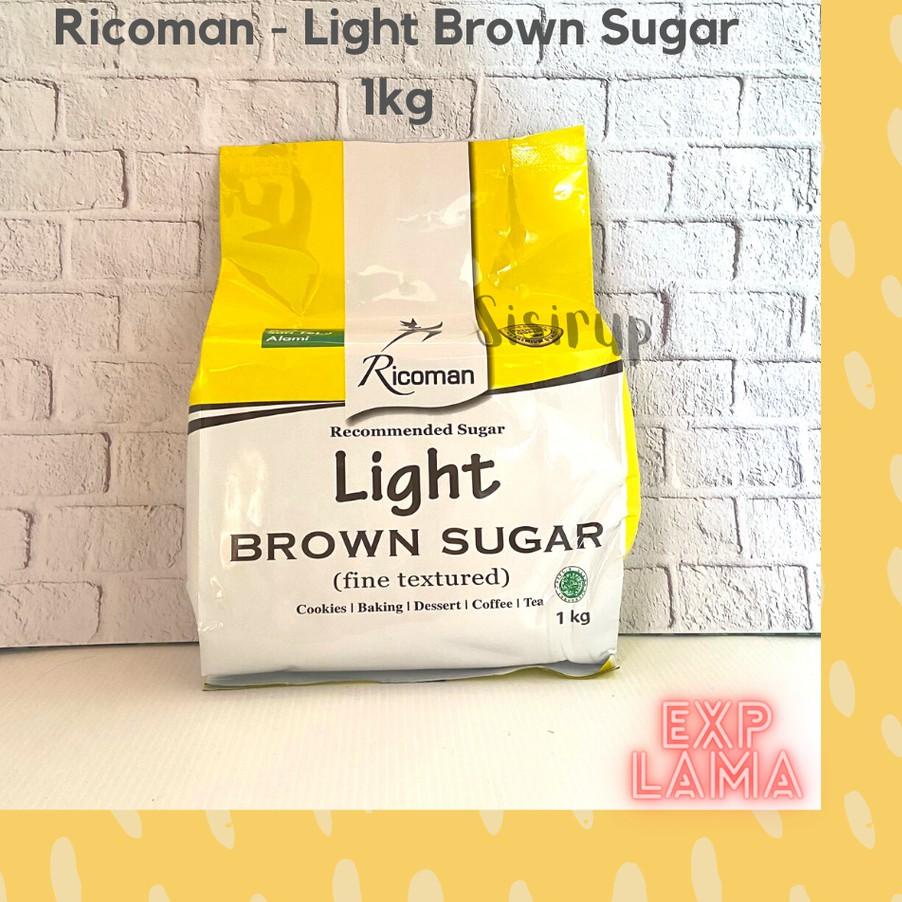 

⅍ Light Brown Sugar Ricoman 1 KG / Light Ricoman ♘