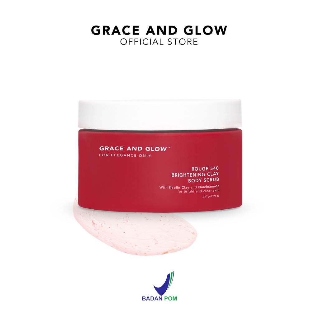 Grace and Glow Rouge 540 Brightening Clay Body Scrub 220gr