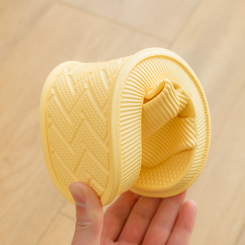 T&amp;Y Sandal Slop Karet Polos Salur Tebal 6494 Sendal Rumah Berkualitas Motif Salur Sendal EVA Empuk Sendal Karet Couple Garis Home Slipper Anti Slip Wanita Pria Gaya Korea Murah Import